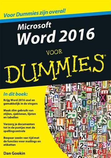Microsoft Word 2016 voor dummies - Dan Gookin 9789045351254, Verzenden, Zo goed als nieuw, Dan Gookin