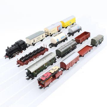 Märklin H0 - loc 3000, wagons 4613, 4004, 4100, 4430, 4533,, Hobby en Vrije tijd, Nieuw