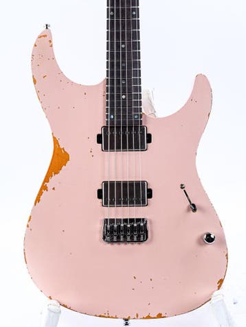 Mayones Aquila V24 S 6 Aged Shell Pink (Instrument), Muziek en Instrumenten, Snaarinstrumenten | Gitaren | Elektrisch, Ophalen of Verzenden