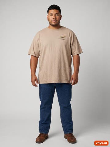 anvil T-shirts Heren maat XXL Beige Vintage, Ophalen of Verzenden, Nieuw