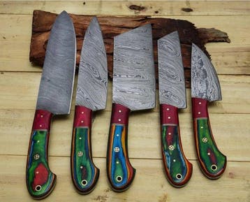 Keukenmes - Kitchen knife set - Staal, Levend koolstofstaal