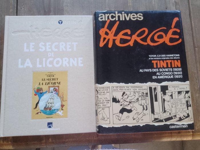 Tintin Les Archives Hergé T1 + Les Archives Tintin T11 - 2, Boeken, Stripboeken