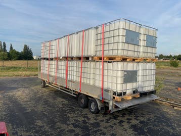 IBC tanks 1000 liter - 1x gebruikt, 150 liter of meer, Ophalen, Zo goed als nieuw, Met kraantje
