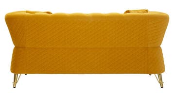 BANK EMY MOSTERD MET KUSSENS CM 162X83X76 - 14282600DS, Ophalen of Verzenden, Nieuw