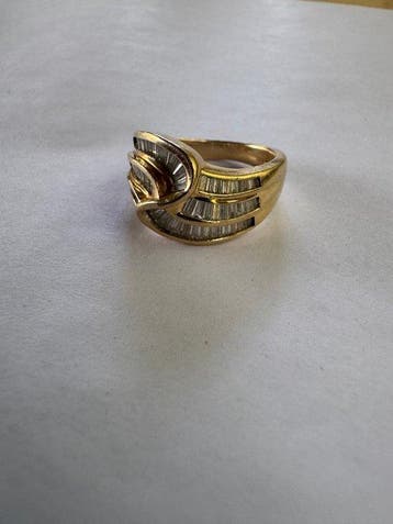 Ring - 14 karaat Geel goud - 2.00ct. tw. Diamant, Nieuw
