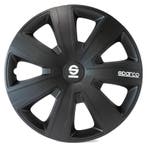 4-Delige Sparco Wieldoppen  Palermo 16-inch zwart, Auto diversen, Wieldoppen, Verzenden, Nieuw