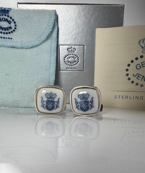 Zonder minimumprijs - Georg Jensen - Manchetknopen Zilver,, Sieraden, Tassen en Uiterlijk, Antieke sieraden