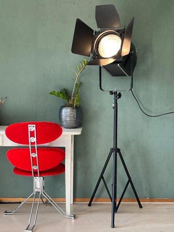 VEB Narva - Lamp (2) - HS 1000/1-03 - Metaal, Glas, Hout -