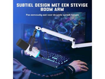 FIFINE TAM8 - USB / XLR Studio microfoon - Flexibele Arm -, Verzenden, Nieuw