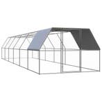 vidaXL Kippenhok 3x12x2 m gegalvaniseerd staal, Verzenden, Nieuw