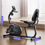 Ligfiets Hometrainer –Magnetische Weerstand, LCD en Hartslag, Verzenden, Nieuw