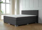 ACTIE! Boxspring Nantes 140 200 Antraciet, Verzenden, Nieuw, 140 cm, Twijfelaar