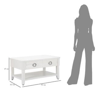 SALONTAFEL SHINE CM 90X60X47, Ophalen of Verzenden, Nieuw