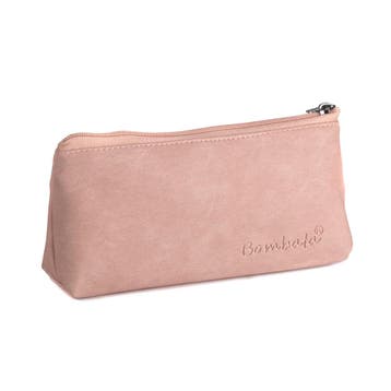 Bombata Denim Etui - Driehoek - Kunstleer - Roze, Verzenden, Nieuw