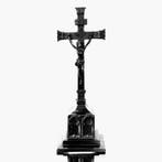 Crucifix - Zeldzaam Antieke Pruisisch Gietijzeren Kruisbeeld