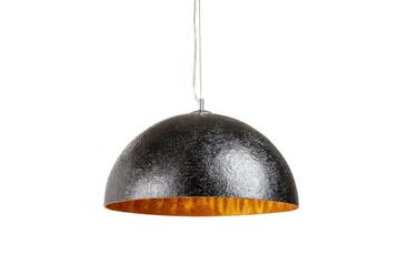 Hanglamp GLOW 50cm van glasvezel, zwart goud - 10717, Ophalen of Verzenden, Nieuw