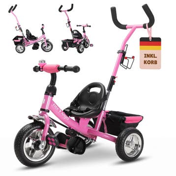 Kinderdriewieler Free Angel Metaal Roze (Kinderfietsen), Verzenden, Nieuw