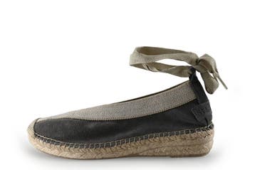 Shabbies Amsterdam Espadrilles in maat 39 Grijs, Shabbies Amsterdam, Verzenden, Zo goed als nieuw, Grijs