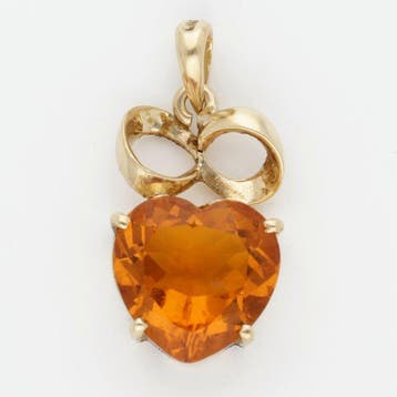 Hanger - 10 kt. Geel goud - Barnsteen, Sieraden, Tassen en Uiterlijk, Antieke sieraden