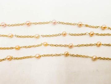 Halsketting - 18 karaat Geel goud - Parel, Sieraden, Tassen en Uiterlijk, Kettingen, Nieuw