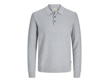 Veiling - Jack &amp; Jones Sandri Knit LS Polo Grijs - S, Kleding | Heren, Truien en Vesten, Nieuw