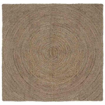 Jute Vloerkleed Handgeweven | Tweedekansje | OP=OP, Vierkant, Ophalen of Verzenden, Zo goed als nieuw, 100 tot 150 cm