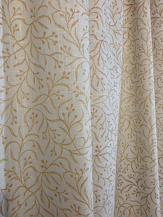 Stof Chinoiserie Dorata op gestreepte katoen met, Antiek en Kunst, Antiek | Kleden en Textiel