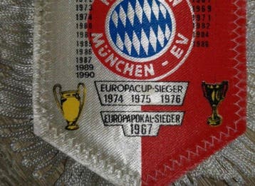 FC Bayern München - Coppe europee - Vlag/wimpel, Nieuw