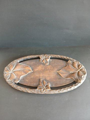 Dienblad - Hout - F. Véniat, Antiek en Kunst