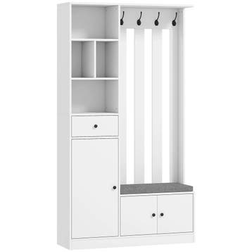 TRUUSK Garderobekast 180 cm - Kledingrek en Schoenenbank - 4, Verzenden, Nieuw