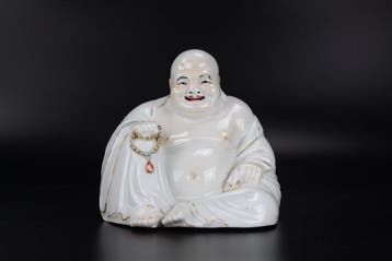 A figure of Budai - Xue Changshen  mark - Republic period, Antiek en Kunst