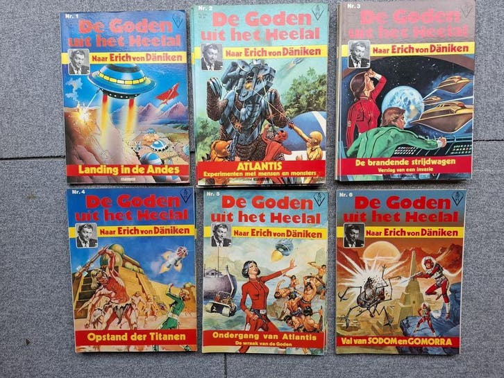 De goden uit het heelal strips - science fiction stripboeken, Boeken, Stripboeken, Gelezen, Complete serie of reeks, Verzenden