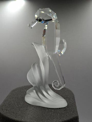 Swarovski - Beeldje - Swarovski - 2 mini figuren + oorbellen