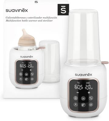 Suavinex Flessenwarmer & Sterilisator | Retourdeal 40% Ko..., Ophalen of Verzenden, Zo goed als nieuw, Flessen- of potjesverwarmer