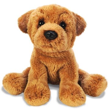 Suki gifts Sharpei knuffel hond - pluche - bruin - 13 cm, Verzenden, Nieuw
