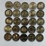 Europa. 2 Euro Various Years (25 munten) (Zonder, Postzegels en Munten