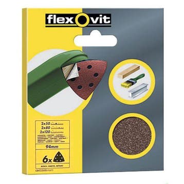 Delta schuurstroken met klittenband 94mm multipack: korre..., Verzenden, Nieuw