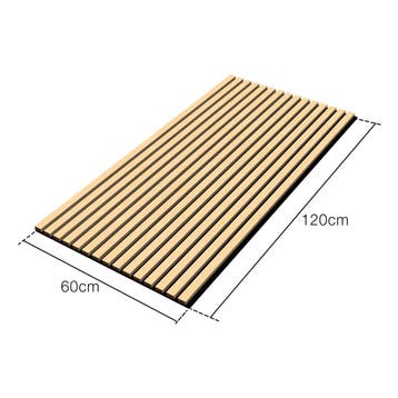 [NEU.HOLZ] Akoestisch Wandpaneel Vang set van 4 mdf 2,88 m², Doe-het-zelf en Verbouw, Verzenden, Nieuw
