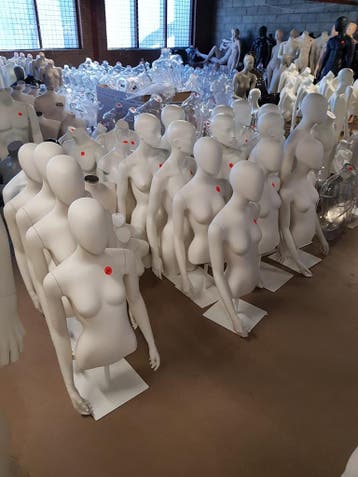 Gebruikte witte torsos dames incl. poot!