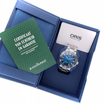 Oris Aquis Date 5-Days Cal. 400; Automatisch Heren Horloge, Overige merken, Polshorloge, Overige materialen, Ophalen of Verzenden