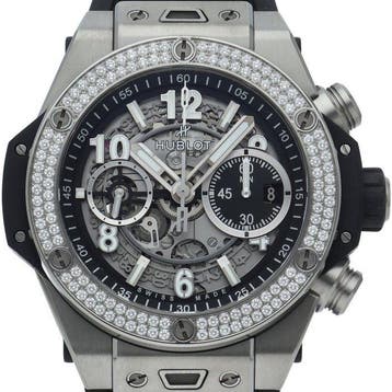 Hublot - Big Bang Unico Titanium Diamond 1.8 -, Sieraden, Tassen en Uiterlijk, Horloges | Heren, Nieuw