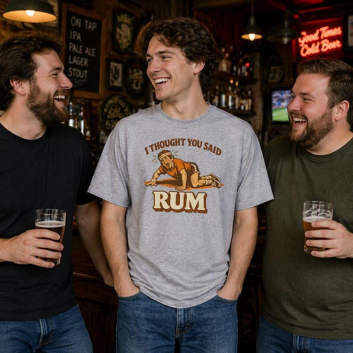 I Thought You Said RUM T-Shirt | 10% DISCOUNT!, Kleding | Heren, T-shirts, Meerkleurig, Nieuw, Overige maten, Verzenden