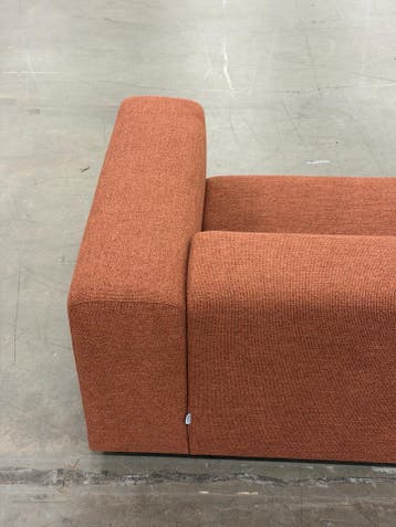 Living Divani Wall | Terracotta | NIEUWSTAAT + Garantie, Huis en Inrichting, Hoekbank, Driepersoons, 75 tot 100 cm, Ophalen of Verzenden