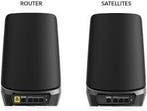 Netgear Orbi RBKE963 - Mesh WiFi - AXE11000 - 3-Pack - Zwart, Zo goed als nieuw, Netgear