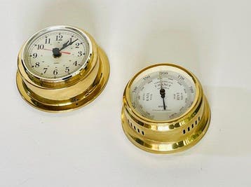 Agena. Germany. - Barometer (2) - Messing - Barometer en, Antiek en Kunst
