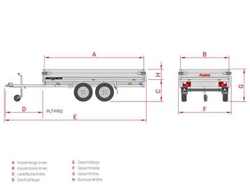 Anssems PLT-2 750.251x150 Pro Plateauwagen, Ophalen of Verzenden, Nieuw