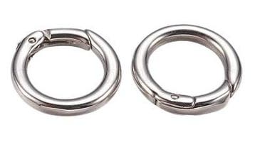 RVS 304 Roestvrijstalen sleutelhanger ring 18 x 3,5mm, bi..., Ophalen of Verzenden, Nieuw, Bedel