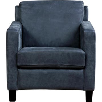 Leren fauteuil Smart, Nieuw, Ophalen of Verzenden, Bohemian, Eigentijds, Modern, Retro, 50 tot 75 cm