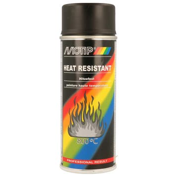MoTip Hittebestendige Lak Spuitbus 400ml Zwart 650°C, Verzenden, Nieuw