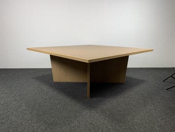 Vintage Houten Tafel | 75,5 x 190 x 190 cm, Ophalen of Verzenden, Gebruikt